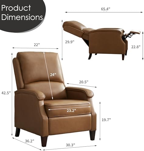 VKNOW Faux Leather Recliner Chair - Image 2