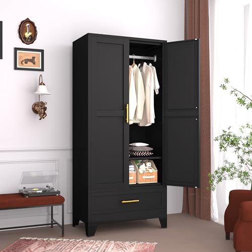 GAIOUS Metal Armoire Wardrobe Closet Cabinet - Image 6
