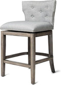 Maven Lane Hugo Counter Stool, Reclaimed Oak, Ash Grey by Unknown