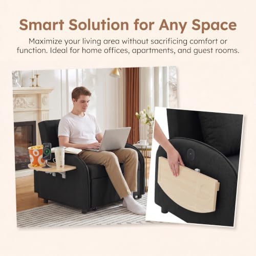 Single Sleeper Sofa Chair Bed - Image 7