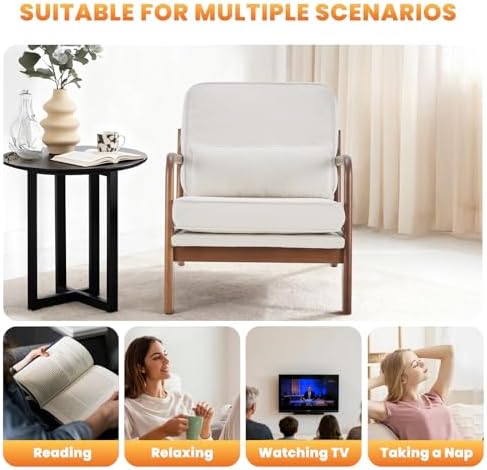 DUMOS Mid Century Modern Accent Chair - Image 4