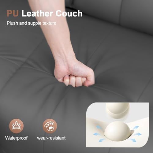 Reclining Loveseat Sofa, RV Loveseats Recliner Sofas Wall Hugger, Double - Image 3