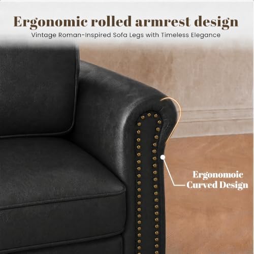 Kingfun Faux Leather Accent Chair - Image 3