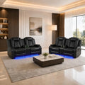 2 Piece Power Recliner Sofa Set, 2 Loveseats by ELDANISPOWERRECLINERSOFA