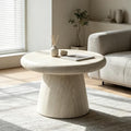 WILLIAMSPACE 21.65" Faux Marble Round Coffee Table by fromNewJersey