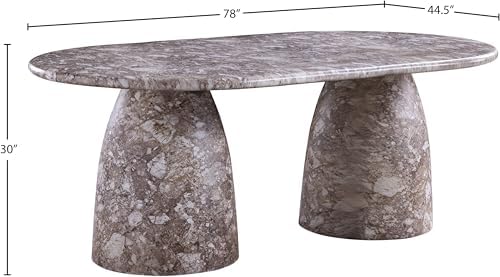 Meridian Furniture 702Brown-T Cosenza Collection Art Deco 78" Indoor/Outdoor - Image 3