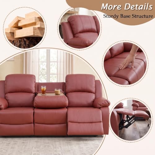 Leather Recliner Sofa，Reclining Sofa - Image 5