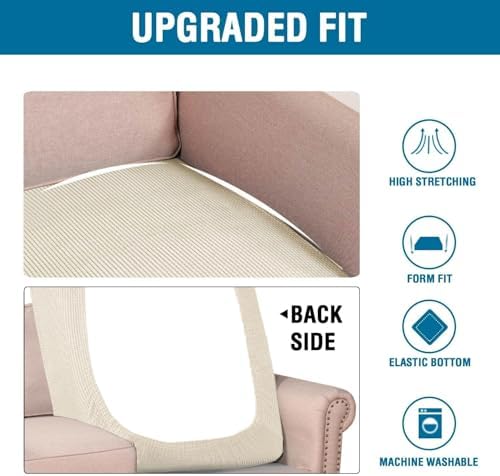H.VERSAILTEX Super Stretch Individual Chaise Cover Sectional Couch Covers - Image 6