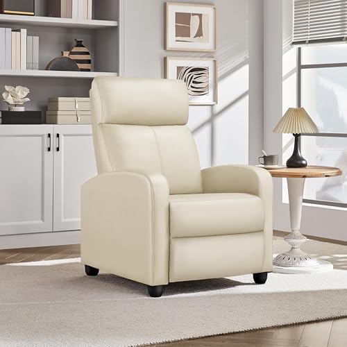 Yaheetech Recliner Chair with 3 Adjustable Angles Living Room Chairs Beige - Image 2