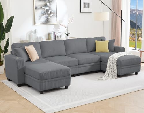 127" Modular Sectional Couch by Enjoyacomfortablehomelife