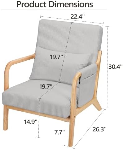 Mid Century Modern Accent Chair - Image 2