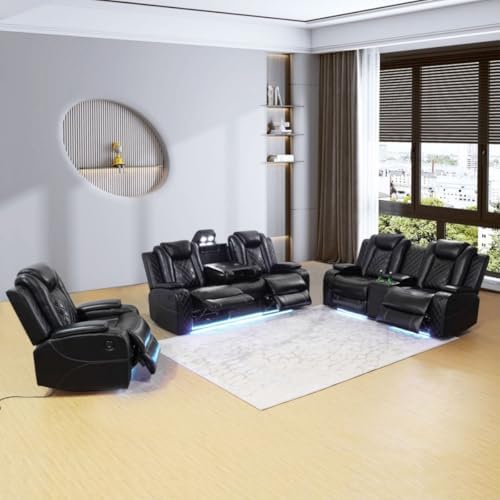 Electric Power Recliner Chair/Loveseat/Sofa Living Room, Comfy Home Theater - Image 5