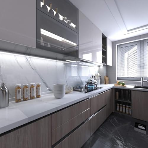 Large White Marble Granite Wallpaper Peel Stick Countertops Contact Paper - Image 2