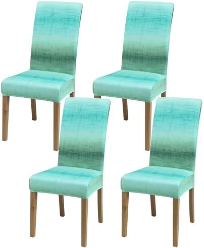 Dining Chair Covers, Stretch Seat Covers, Washable Furniture Protector by BIETYONE