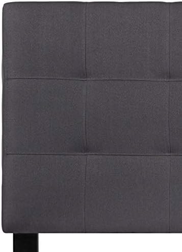 Flash Furniture Twin Tufted Fabric Headboard, Dark Gray - Image 5