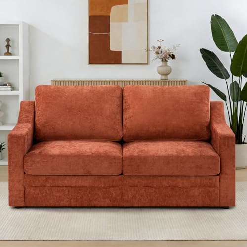 67” Chenille Loveseat Sofa w/Comfortable Back Cushions - Image 4