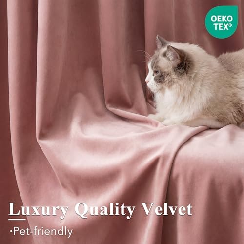 StangH Dusty Pink Velvet Curtains - Image 5