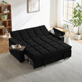 Auvsoce 74" 3-in-1 Convertible Sleeper Sofa Bed, Pull Out Couch by Auvsoce
