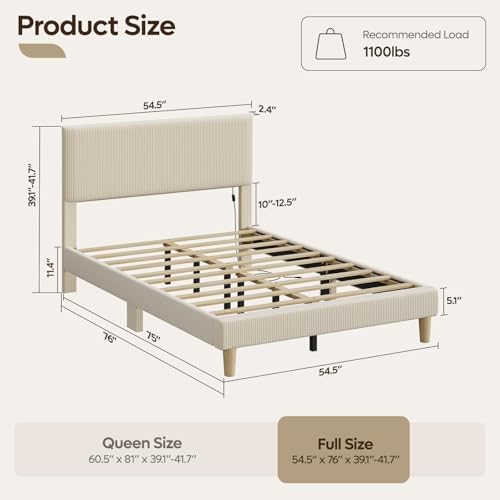 Bestier Full Size Bed Frame - Image 2