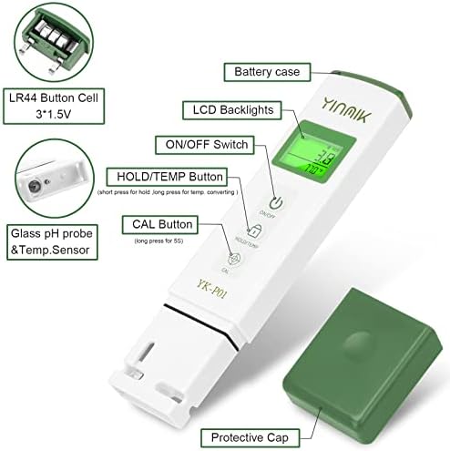 YKMINK YK-P01 pH Tester, Digital pH Meter - Image 2