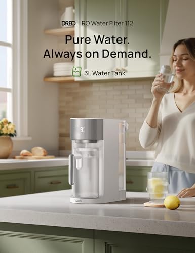 DREO Reverse Osmosis Water Filter System Countertop, RO Water Filter 112 3L - Image 2