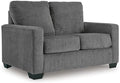 Signature Design by Ashley Rannis Twin Sleeper Sofa, Pewter Chenille by Unknown