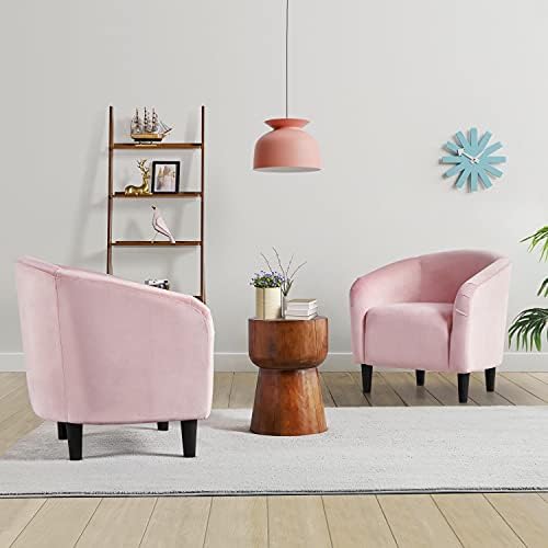 Yaheetech Compact Velvet Accent Chairs Set of 2 - Image 2