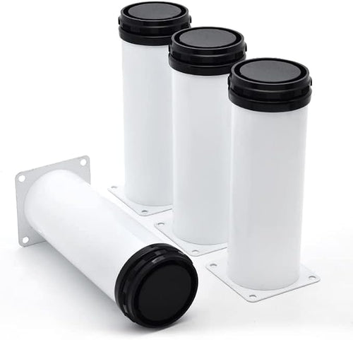 6 Inch Metal Furniture Legs Stainless Steel Adjustable Legs White Metal Legs - Image 2