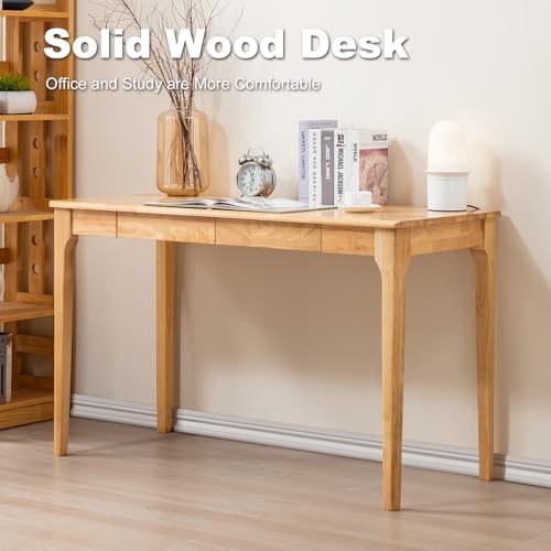 Solid Wood Desk, Gaming Study Home Office Desks - Image 6