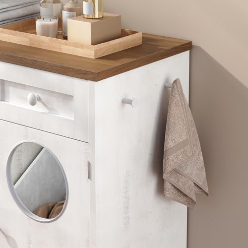 HOOBRO Double Laundry Hamper Cabinet, Hidden Laundry Cabinet - Image 7
