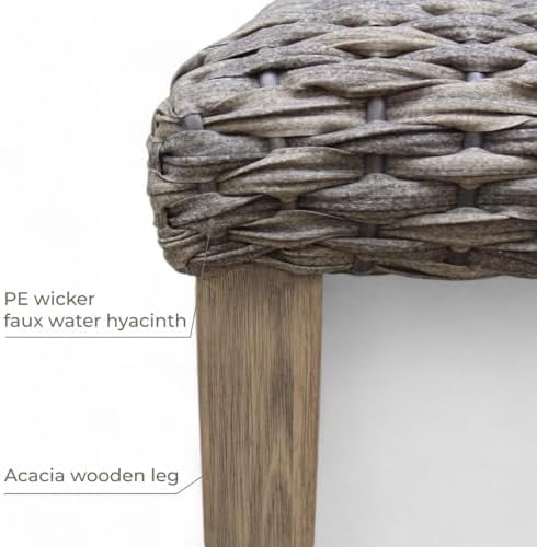 Outdoor Rattan Backless Bench - Image 3