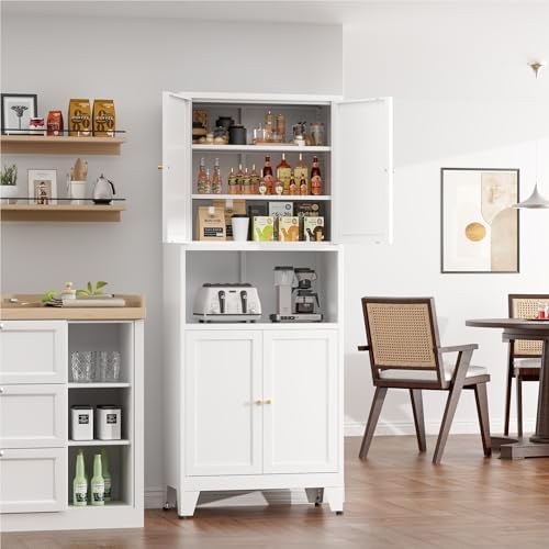 COFaR 69" Pantry Cabinet, Metal Storage Cabinet - Image 2