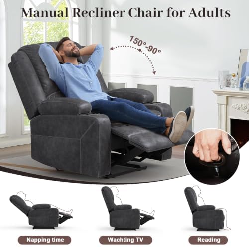 2+1+1 Seater Recliner Sofa Set, Loveseat Recliner Wall Hugger - Image 4