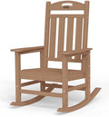 Outdoor Rocking Chair, HDPE Patio Rocking Chair, All Weather by Suunyn