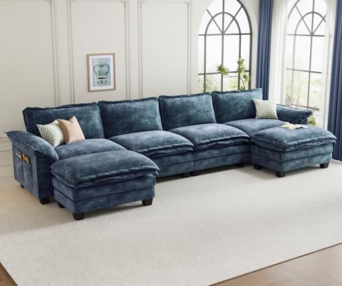 KKL 155" Sectional Couches for Living Room, U-Shaped Modular Sectional Sofa by KKLHome