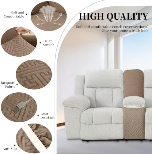 100% Waterproof Sectional Recliner Couch Covers - Image 4