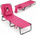 GYMAX Tanning Chair, 330lbs Beach Lounge Chair by GYMAX