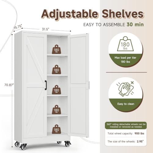 Letaya Metal Garage Storage Cabinets - Image 3