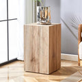 End Table, Side Table Living Room Table, Modern Sofa Couch Table, Faux Marble by BAOPIN