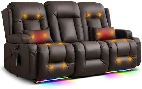 TUNYI Power Loveseat Recliner Sofa by Becomesyourhomepartner