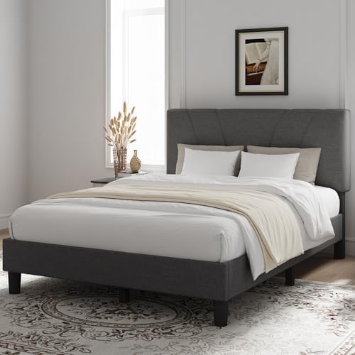 Novilla Queen Size Bed Frame Upholstered Queen Bed Frame - Image 3