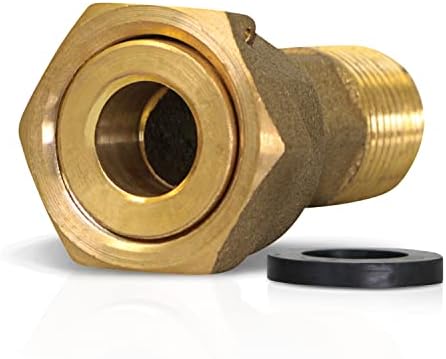 Midline Valve XND1520-OM Brass Water Meter Coupling Adapter Pipe Fitting; by MidlineValve