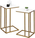 Possile C Shaped End Table Set of 2, Small Side Table by Possile