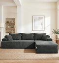 Hobestluk Boneless Couches Modular Sectional Sofa L-Shape Oversized Chaise by YourHomeDeservesMore