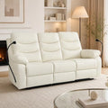 Manual Reclining Sofa, 3 Seat Recliner Couch Sofa, Home Theater Apartment by RIHEREFY