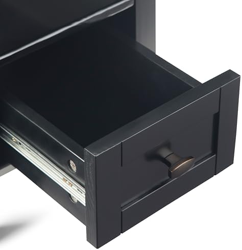 SIMPLIHOME Warm Shaker 14" Narrow Side Tables in Black - Image 6