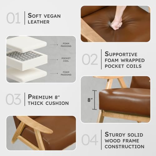 Lexicon Faux Leather Accent Chair - Image 3