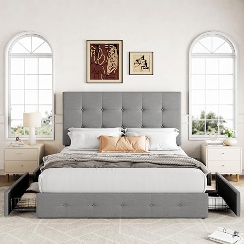 Allewie Queen Size Storage Bed Frame - Image 3