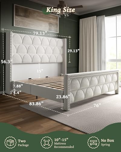OHOHOLIVE King Size Bed Frame - Image 2