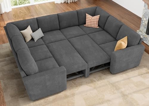 HONBAY 111'' Modular Sectional Sleeper Sofa by HONBAY